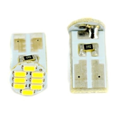 Bec Pozitie 8 Led SMD Lumina Alba 12V ( Pret / Set ) 12034W TCT-1404